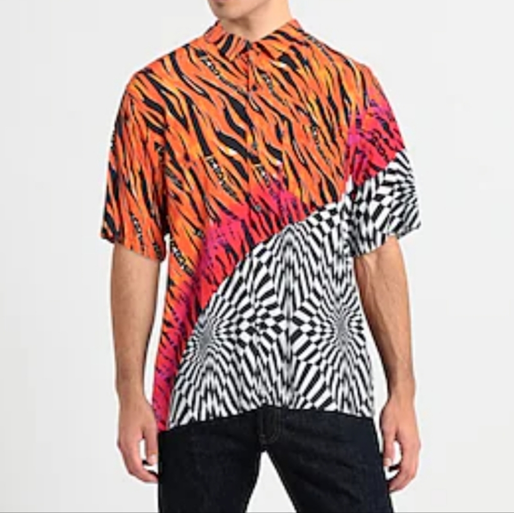 Vans Vault x Aries Distorted Pattern button shirt